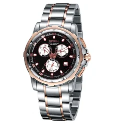 Luxury Men's Chronograph Watch-Stainless Steel, 10ATM Waterproof