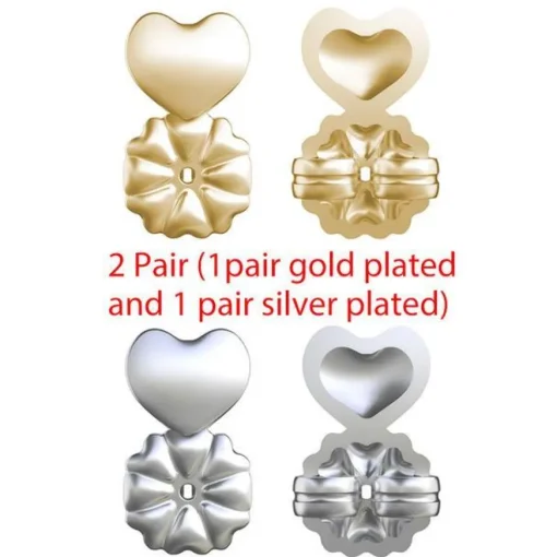 Magic Back Hypoallergenic Earring Backs that Support Heavy Earrings! 18K Gold Plated 925 Silver