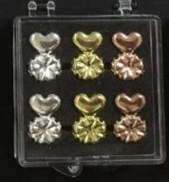 Magic Back Hypoallergenic Earring Backs that Support Heavy Earrings! 18K Gold Plated 925 Silver