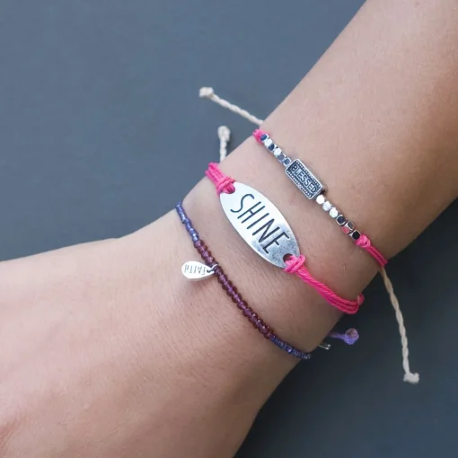 Masters Silver Strand Christian Inspirational Bracelets Rope