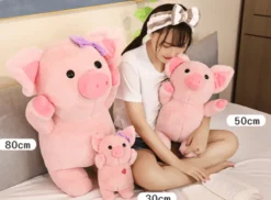 Medium Sized Plush Pink Piggies Boy and Girl Sweet Piggies*