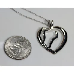 Mens Horse necklace Sterling Silver, Big and Beautiful!