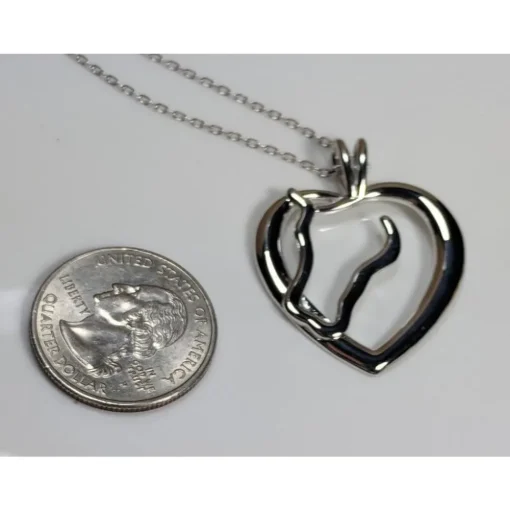 Mens Horse necklace Sterling Silver, Big and Beautiful!