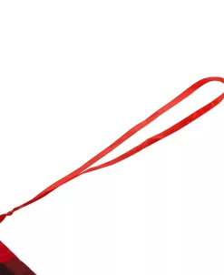 Merry Christmas Plaid Banner Garland Polyester Imported 8.75' L