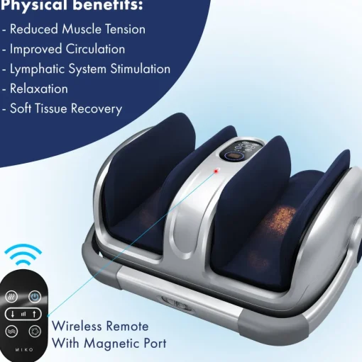 Miko Foot and Leg Massager with Heat, Compression Massage