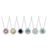 Moissanite 1ct Colored GRA Bezel Set Jewelry 925 Sterling Silver Lasting Beauty Plating