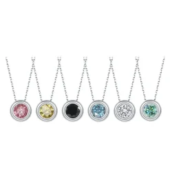 Moissanite 1ct Colored GRA Bezel Set Jewelry 925 Sterling Silver Lasting Beauty Plating