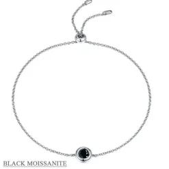Moissanite 1ct Colored GRA Bezel Set Jewelry 925 Sterling Silver Lasting Beauty Plating