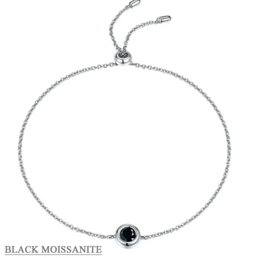 Moissanite 1ct Colored GRA Bezel Set Jewelry 925 Sterling Silver Lasting Beauty Plating