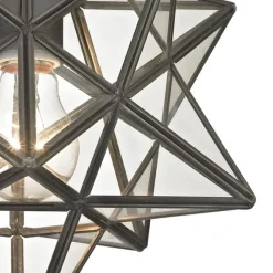 Moravian Star 11'' Wide 1-Light Flush Mount Ceiling Light