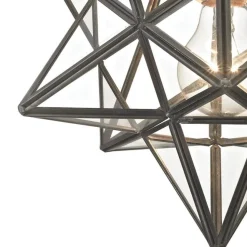 Moravian Star 11'' Wide 1-Light Flush Mount Ceiling Light