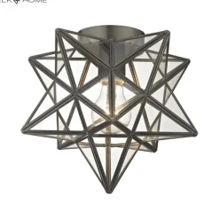Moravian Star 11'' Wide 1-Light Flush Mount Ceiling Light