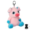 Orbys Plush Keychain or Backpack Clip Pig with Big Eyes