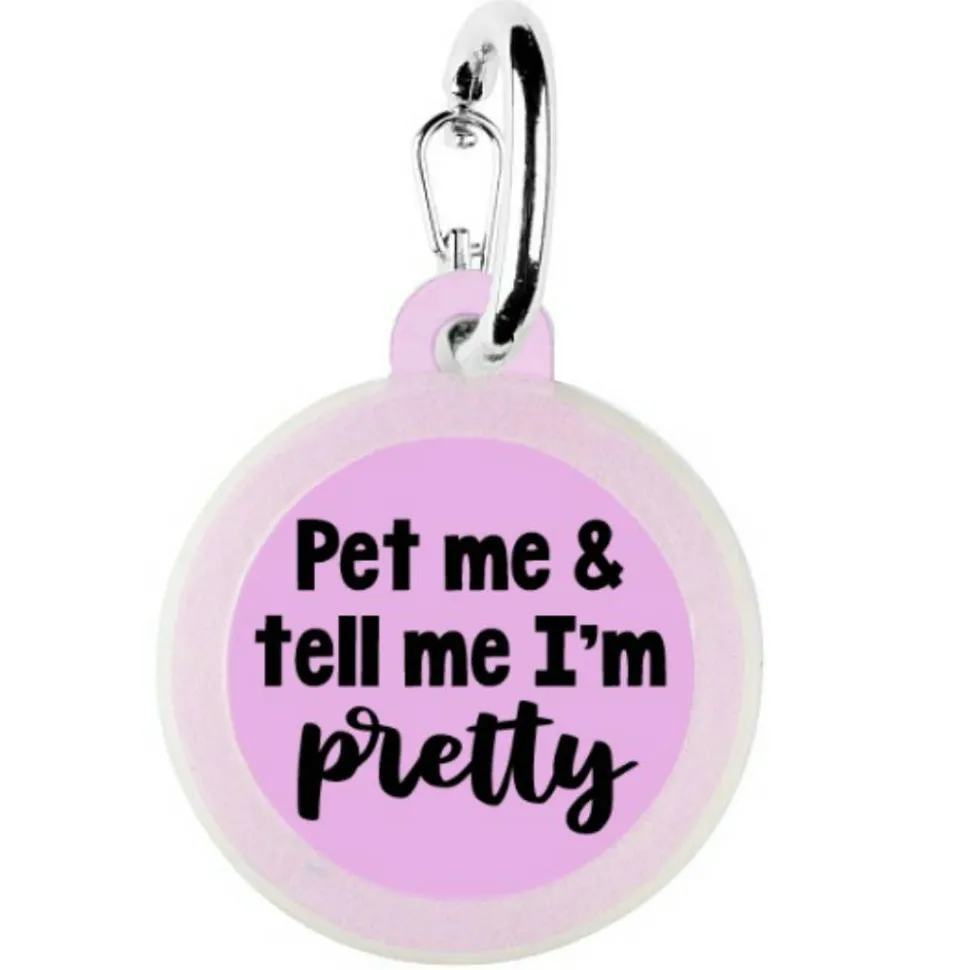 Pet Dog Tags Made in the USA, Recycled Metal, Glow in Dark, Waterproof *