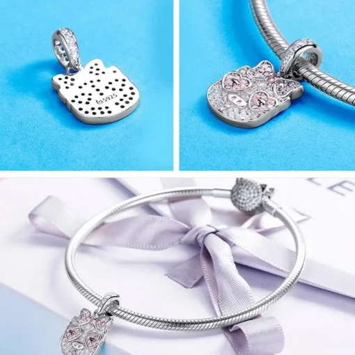 Pig Charms, Pandora Style! Thug Pig, Love You Pig and more! Sterling Silver with CZ