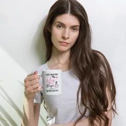 Pig Is Allergic White glossy mug
