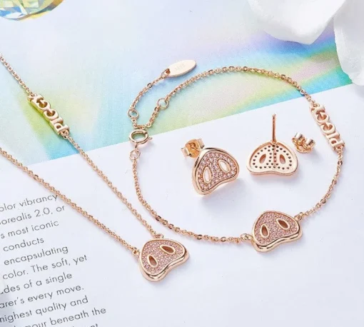 Pig Snout Jewelry Set! Necklace, Earrings, Bracelet or Save & Buy the SET!