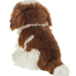 Plush Shih Tzu-Bentley by Bearington Stuffed Fluffy Brown & White Puppy Dog