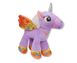 Plush Unicorns with Wings, Pink/Purple/Blue/White*