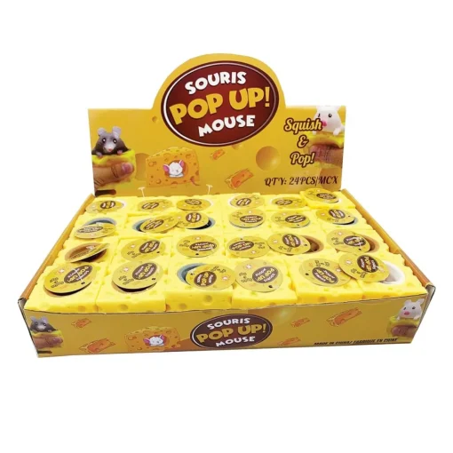 Pop Out Mouse in Cheese Cube Fun Toy