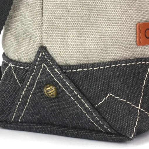 Prism Crossbody Canvas Handbag Vegan by Chala with CHOICE of Keychain!