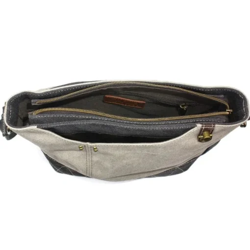 Prism Crossbody Canvas Handbag Vegan by Chala with CHOICE of Keychain!