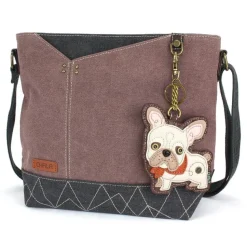 Prism Crossbody Canvas Handbag Vegan by Chala with CHOICE of Keychain!