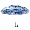 Raining Cats & Dogs Stick Umbrella Reverse Close