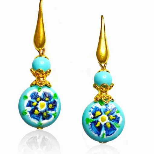 REGENZ Gemstone Earrings-Jade, Turquoise, Coral, Citrine, Pearls, Lapis HANDMADE with Love!