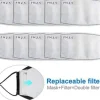 Replacement 10 Pack Filters For Face Masks Adults and Kids Sizes
