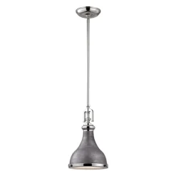 Rutherford 1-Lght Pndnt & W/Metal Shade