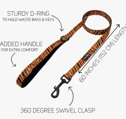 Sassy Woof Dog Walking Leash - Paw of the Tiger