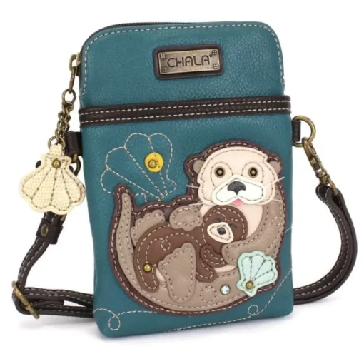 Sea Otter Collection by Chala Keychain, Crossbody Vegan