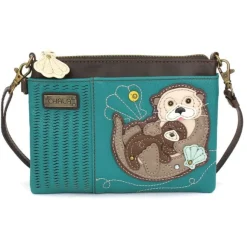 Sea Otter Collection by Chala Keychain, Crossbody Vegan