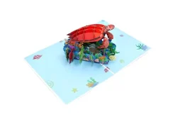 Sea Turtle Pop Up 3D Greeting Card