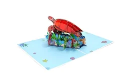 Sea Turtle Pop Up 3D Greeting Card