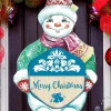 Snowman Wooden Decor Made in USA Door, window, wall, fence Decoration