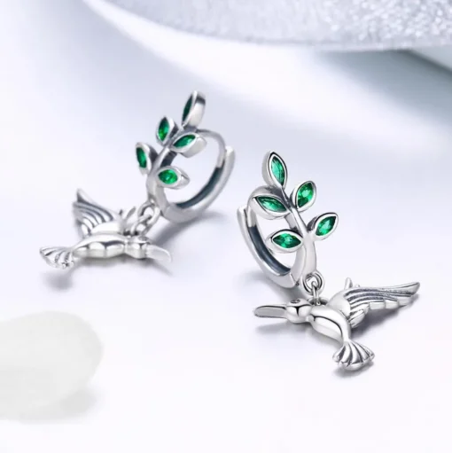 Sterling Silver Hummingbird Jewelry: Necklace, Earrings, Ring or SET!
