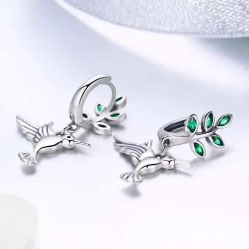 Sterling Silver Hummingbird Jewelry: Necklace, Earrings, Ring or SET!