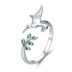 Sterling Silver Hummingbird Jewelry: Necklace, Earrings, Ring or SET!