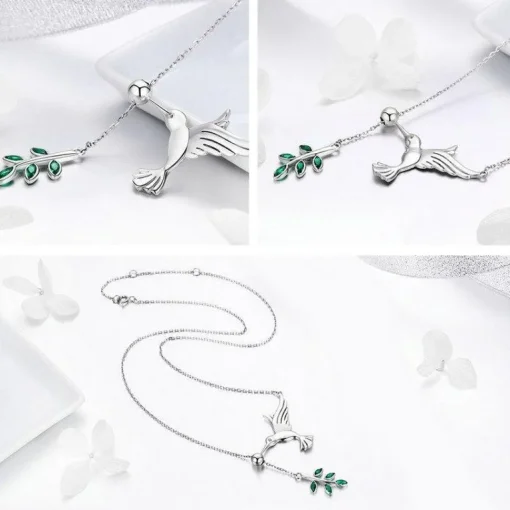 Sterling Silver Hummingbird Jewelry: Necklace, Earrings, Ring or SET!