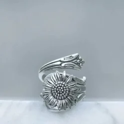 Sunflower Spoon Ring