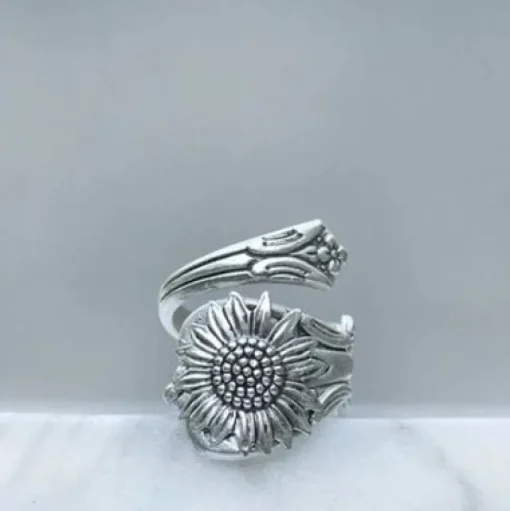 Sunflower Spoon Ring