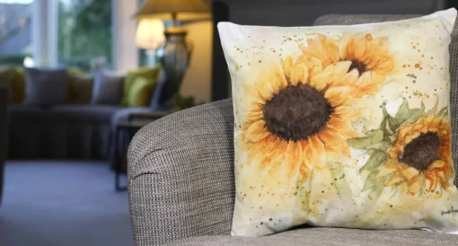 Sunflowers Medium Pillow (17"x17")