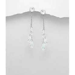 Swarovski Crystal Earrings & Pendants-3 Styles of Beautiful Sparkling Crystal Earrings
