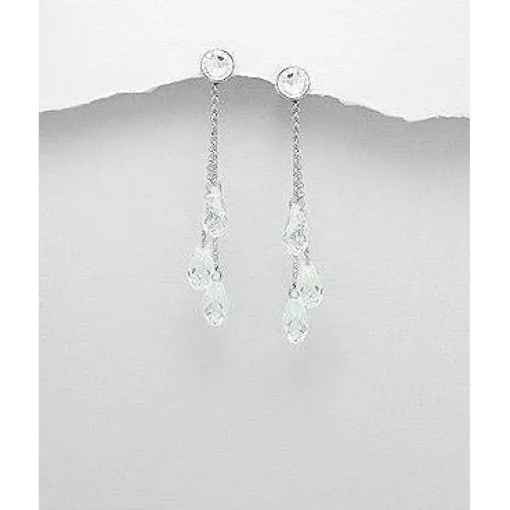 Swarovski Crystal Earrings & Pendants-3 Styles of Beautiful Sparkling Crystal Earrings