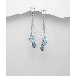 Swarovski Crystal Earrings & Pendants-3 Styles of Beautiful Sparkling Crystal Earrings