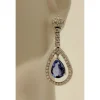 Tanzanite and Diamond Earrings, 14K Gold, Gorgeous and Rare 8ctw Tanzanite & Diamonds in 14K Gold