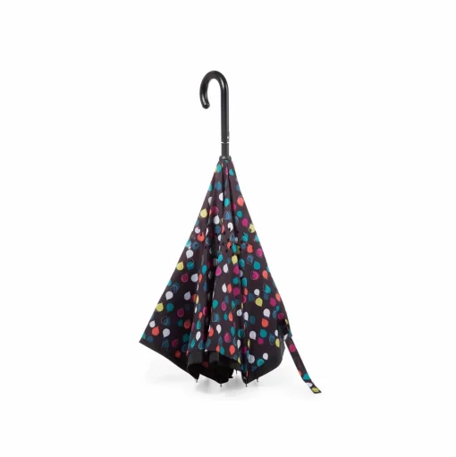 Totes InBrella Umbrellas with Polka Dots 47" Coverage, Lifetime Warranty