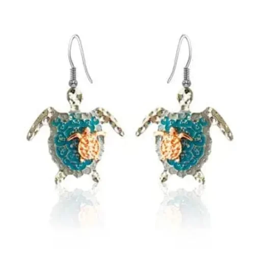 Turtle Earrings Stainless Steel